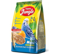 Корм Happy Jungle для волнистых попугаев Основной рацион 500г