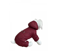 Комбинезон Pet Fashion шлейка Pet мех, бордо M