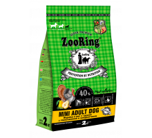 ZooRing Mini Adult Dog Индейка и рис с грушей 2кг