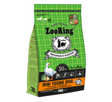 ZooRing Mini Young Dog Утка и рис с брокколи с глюкозамином 0,7кг