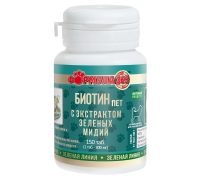_Формула 365 Биотин Пет с экстрактом зеленых мидий (150 таблеток)