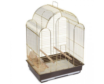 Клетка Triol для птиц 420х300х560мм золото 9100G